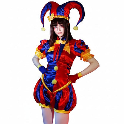 Halloween Costumes Womens Jester Party Outfit - Image 4
