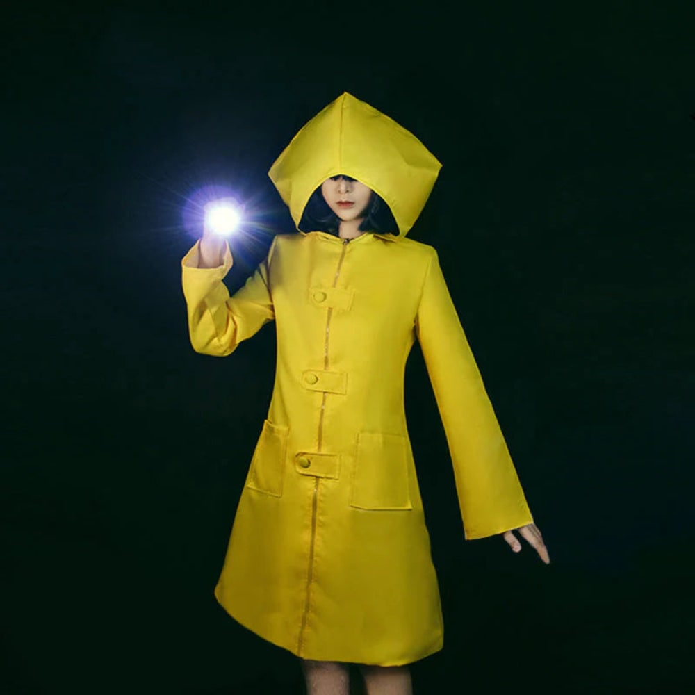 Halloween Costumes Yellow Raincoat Hooded Design - Image 2