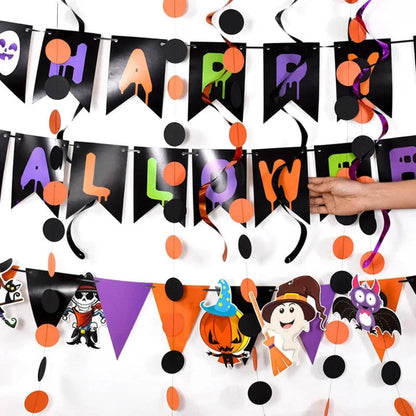 Halloween Decoration Banner Wall Hanging Party Decor - Image 3
