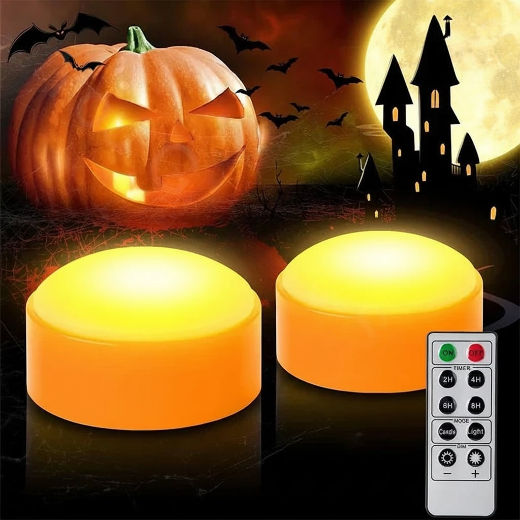 Halloween Decoration Battery Operated Lights Orange Light - Image 3