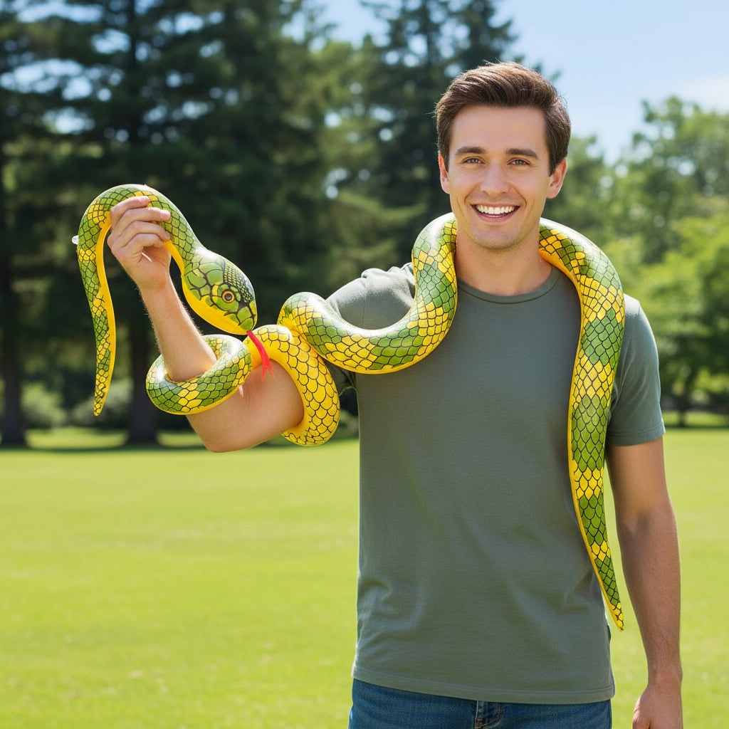 Halloween Decoration Inflatable Snake Seasonal Fun - Image 3