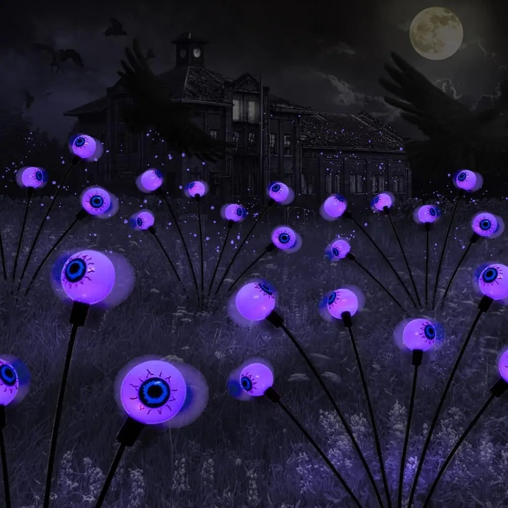 Halloween Decoration LED Lights Solar Powered Garden Orbs - Image 2