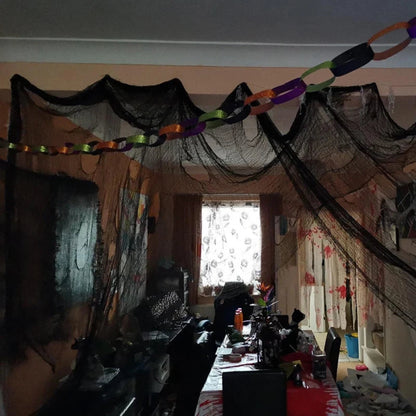 Halloween Decoration Netting Spooky Spider Web - Image 5