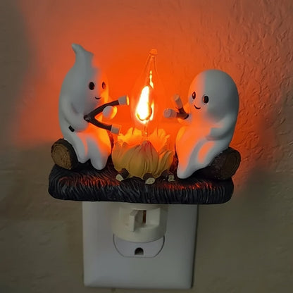 Halloween Decoration Plug-In Night Light LED Ghost Dunk Room - Image 2