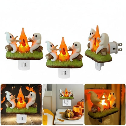 Halloween Decoration Plug-In Night Light LED Ghost Dunk Room - Image 3