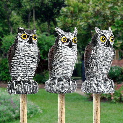 Halloween Decoration Realistic Owl Garden Yard Statue - Image 2