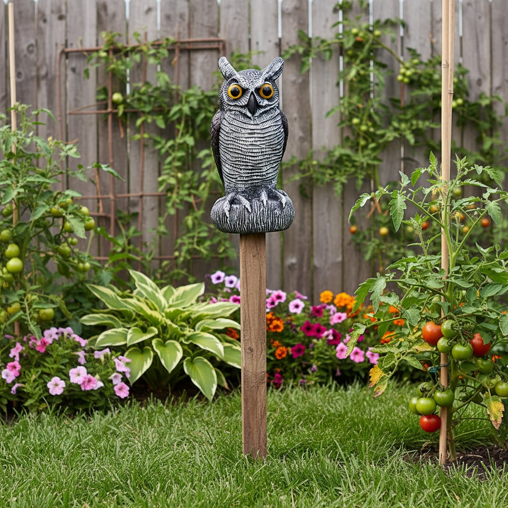 Halloween Decoration Realistic Owl Garden Yard Statue - Image 6