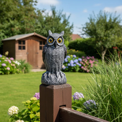 Halloween Decoration Realistic Owl Garden Yard Statue - Image 7
