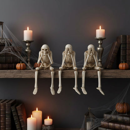 Halloween Decoration Skeleton Figurine Home Decor Accent - Image 7