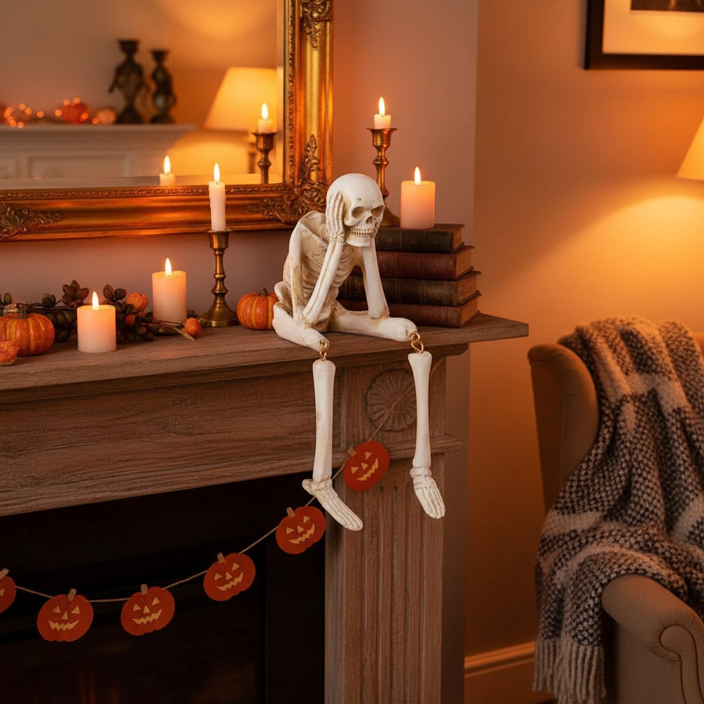 Halloween Decoration Skeleton Figurine Home Decor Accent - Image 8