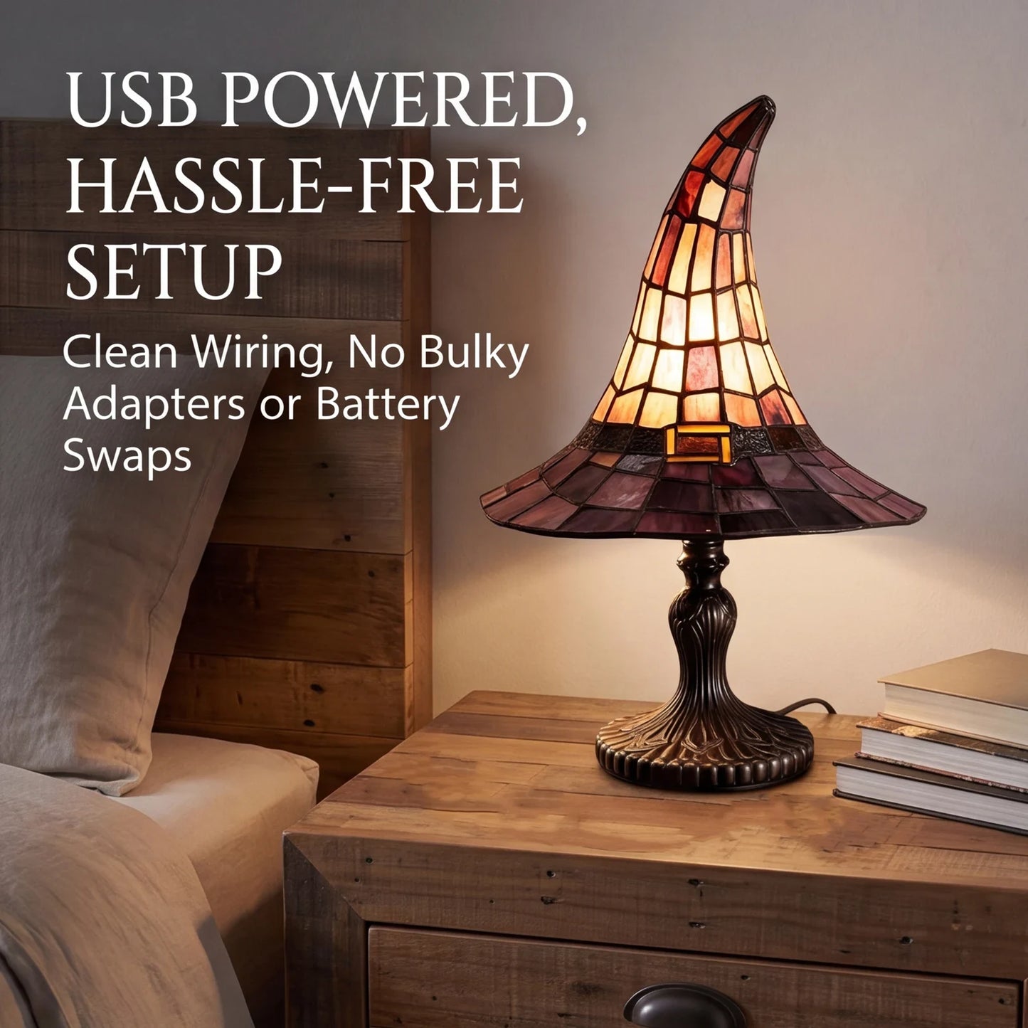 Halloween Decoration Table Lamp Gothic Accent Decor - Image 2