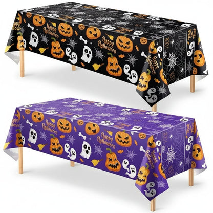 Halloween Decoration Tablecloth Party Spiderweb Pattern - Image 5