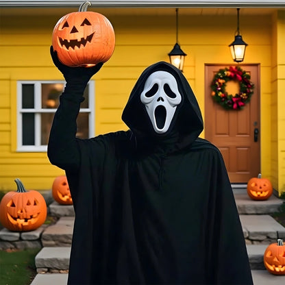 Halloween Mask Horror Cloak Costume Set Adults - Image 4
