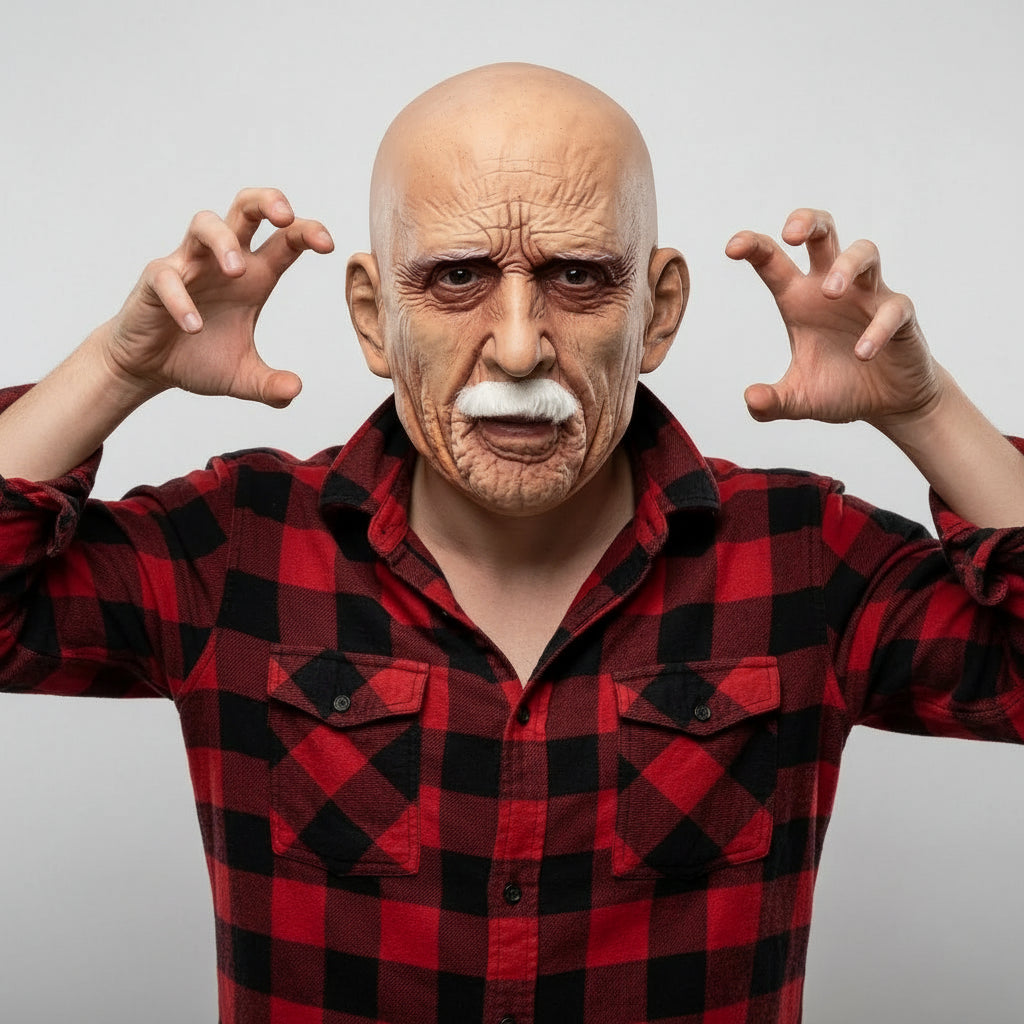Halloween Mask Old Face Design Men - Image 1