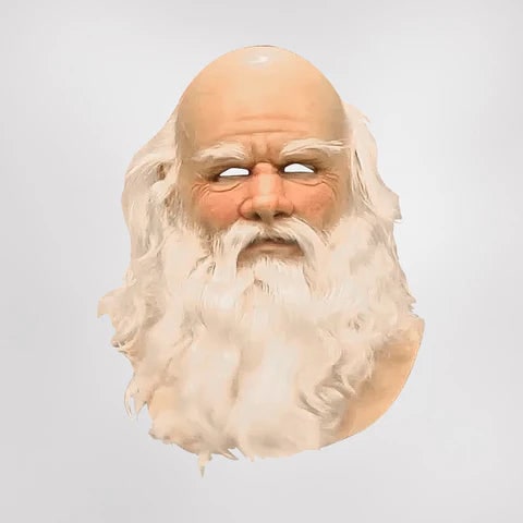 Halloween Mask Santa Realistic Beard Design Christmas Mask - Image 3
