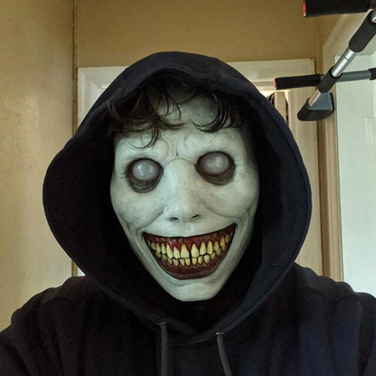 Halloween Mask Scary Demon Hooded Festival Cosplay Evil Mask - Image 1