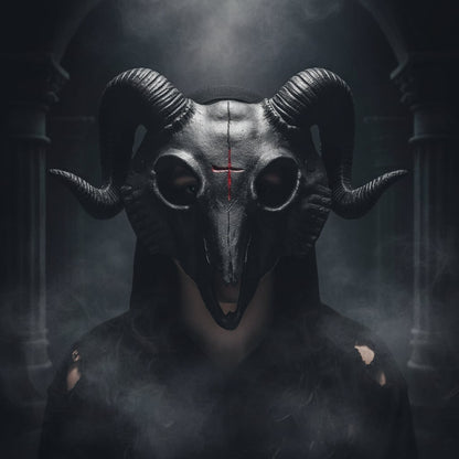 Halloween Mask Scary Theater Goat Costume Party - Image 1