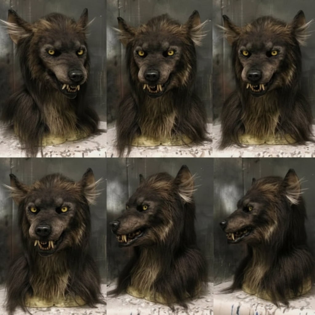 Halloween Mask Wolf Mask Horror Scary Costume - Image 2