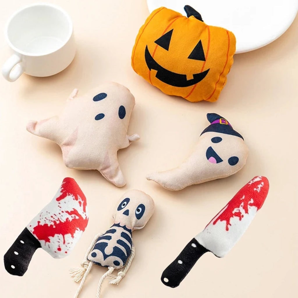 Halloween Toys Interactive Plush Cat Toy Fun Ghost Design - Image 5