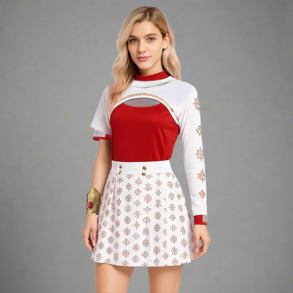 Halloween Vampire Cosplay Costume Short Sleeve Dress - Image 2