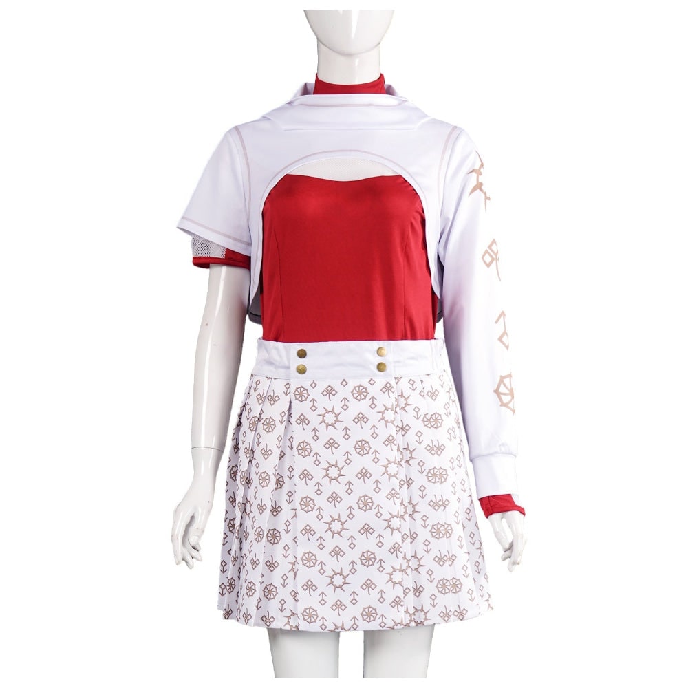 Halloween Vampire Cosplay Costume Short Sleeve Dress - Image 4