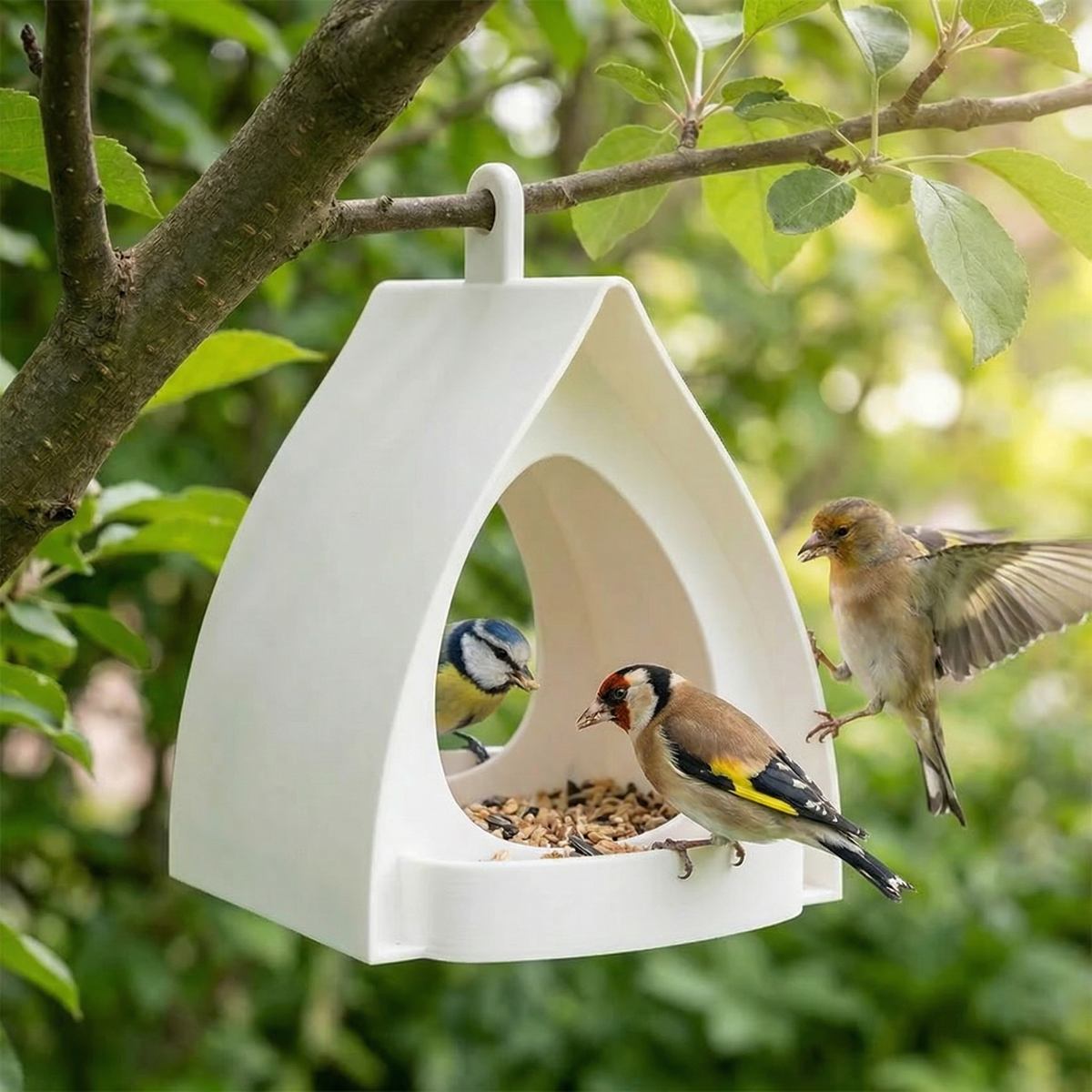 Hanging Bird Feeder Garden Weatherproof Outdoor Hanging - Image 1