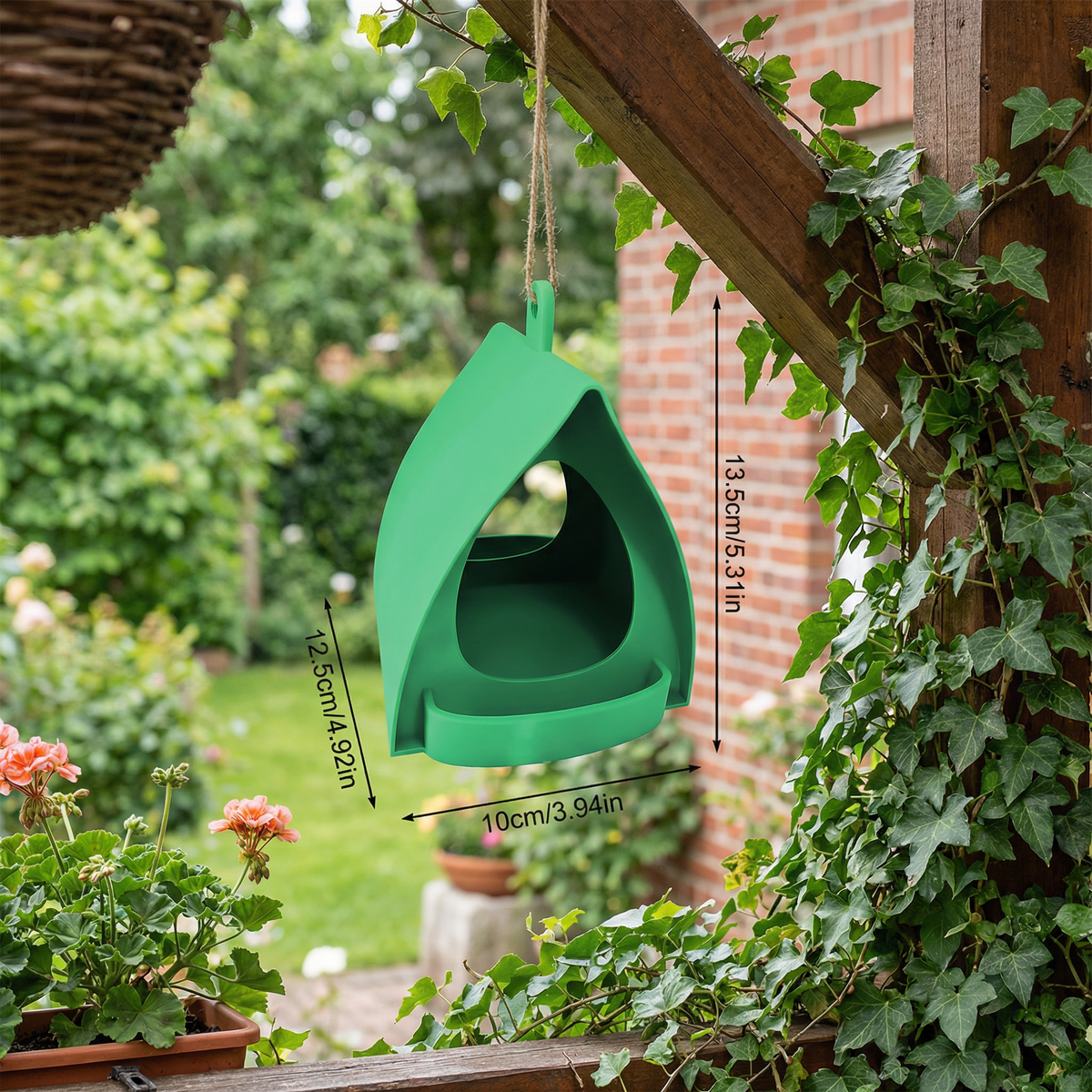 Hanging Bird Feeder Garden Weatherproof Outdoor Hanging - Image 5