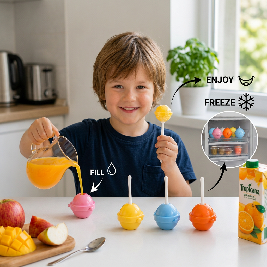 Homemade Ice Pops Moulds Fun Design - Image 3