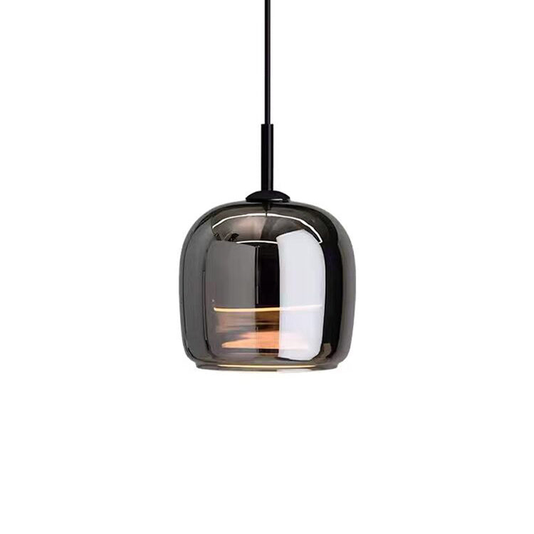 Nordic Black Glass Pendant Light | Modern LED Hanging Lamp