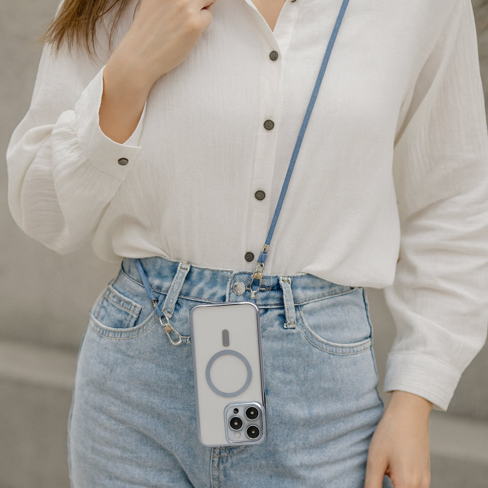 Funda para teléfono con correa cruzada y cordón MagSafe