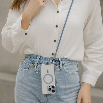 Funda para teléfono con correa cruzada y cordón MagSafe