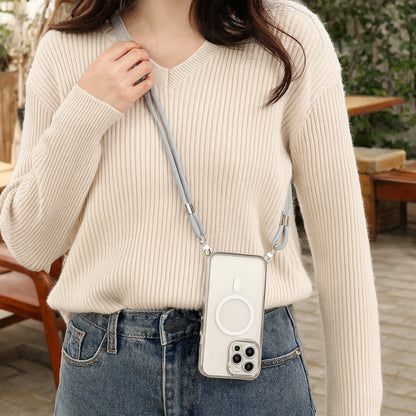 Funda para teléfono con correa cruzada y cordón MagSafe