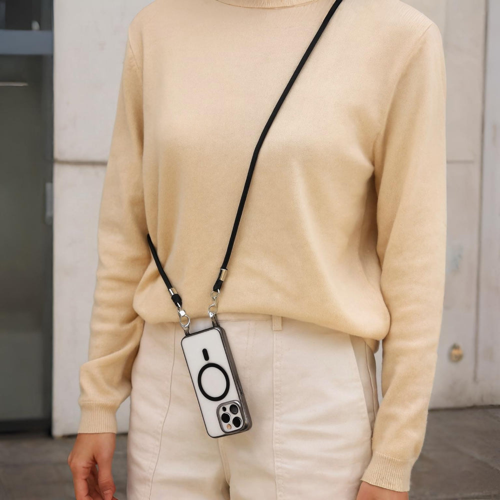Funda para teléfono con correa cruzada y cordón MagSafe
