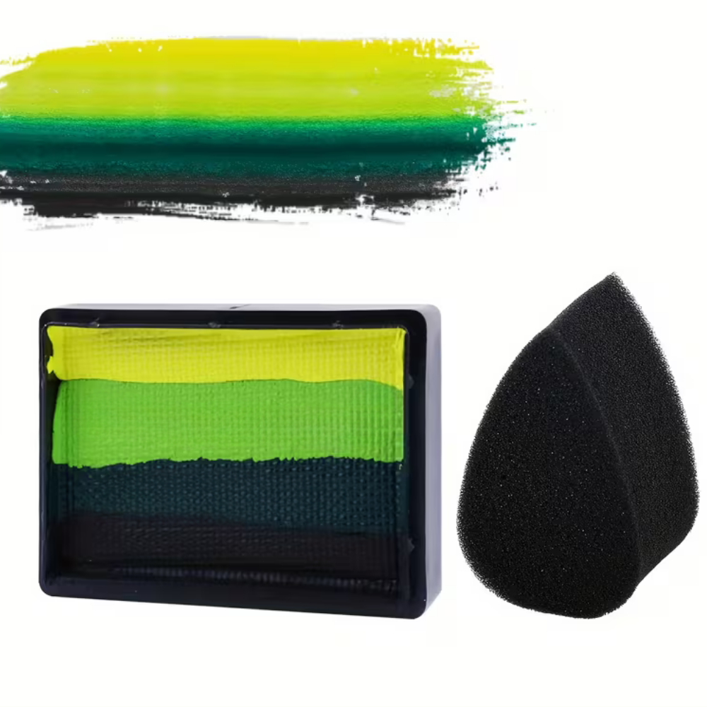 Fußball Neon Split Cake Körperfarbe Set UV-Leuchtende Partys