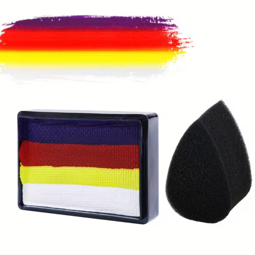 Fußball Neon Split Cake Körperfarbe Set UV-Leuchtende Partys