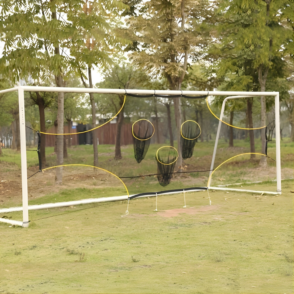 Tragbares Fußball-Trainingsnetz für Präzision und Torschuss-Übungen