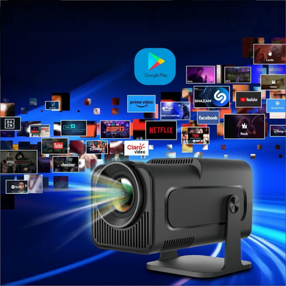 Projetor Mini Portátil WiFi para Streaming de Filmes Smart Copa do Mundo