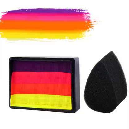 Fußball Neon Split Cake Körperfarbe Set UV-Leuchtende Partys