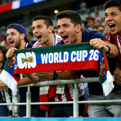 Sciarpa da calcio con bandiera USA per tifosi, sciarpa per partite