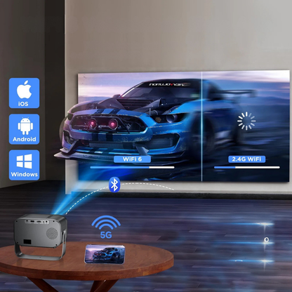 Proiector Mini Portabil Cupa Mondială Bluetooth WiFi
