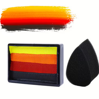 Fußball Neon Split Cake Körperfarbe Set UV-Leuchtende Partys