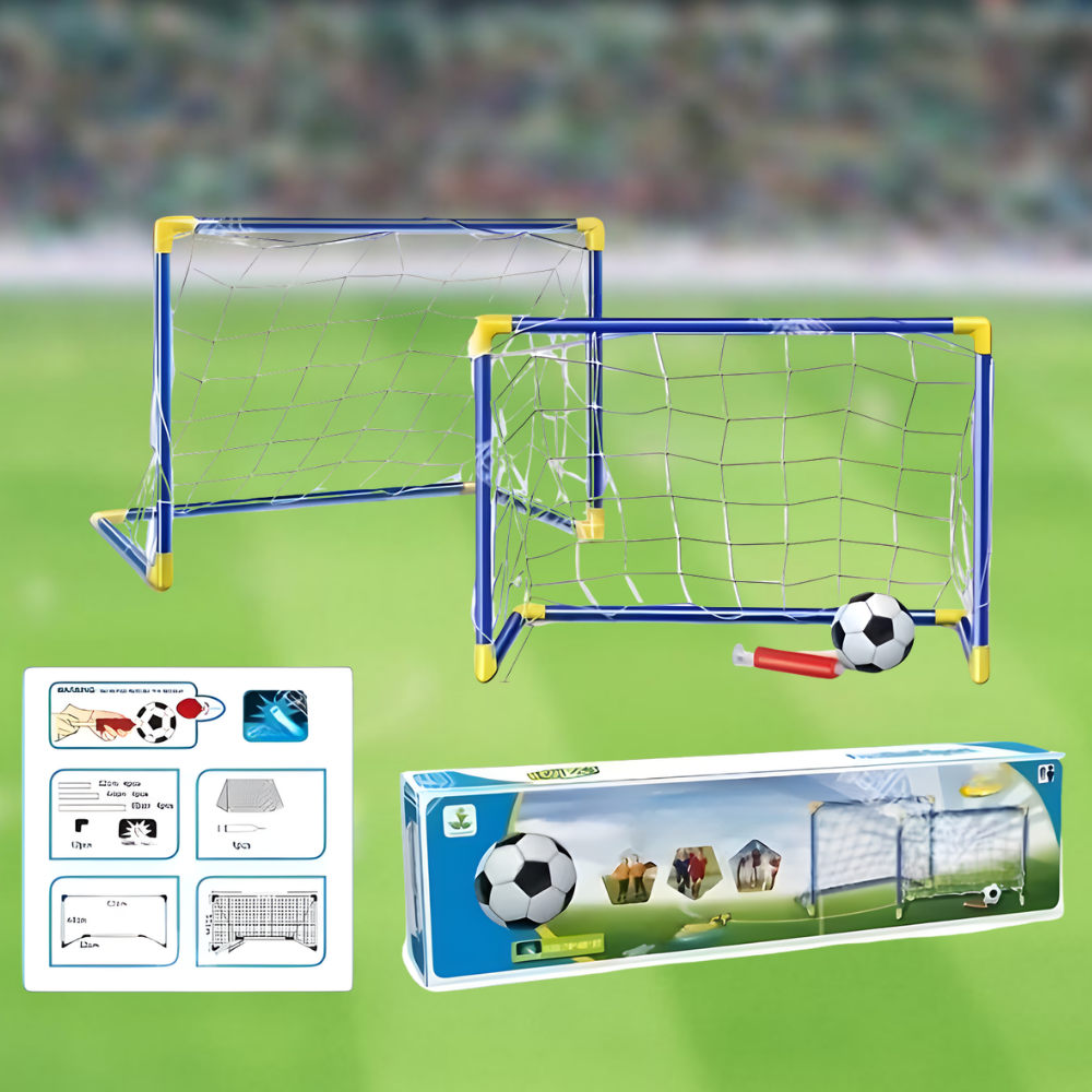 Portable Soccer Goal Set Kids Indoor Outdoor Play