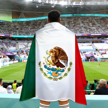 Flagbanner fodboldkappe Mexico fanbærer stor til kampdag