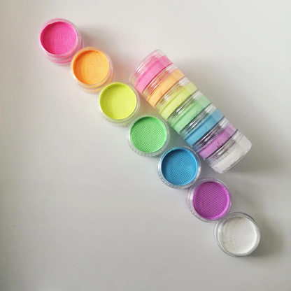 Set de vopsea pentru față Curcubeu Cupa Mondială Neon Split Cake pentru corp