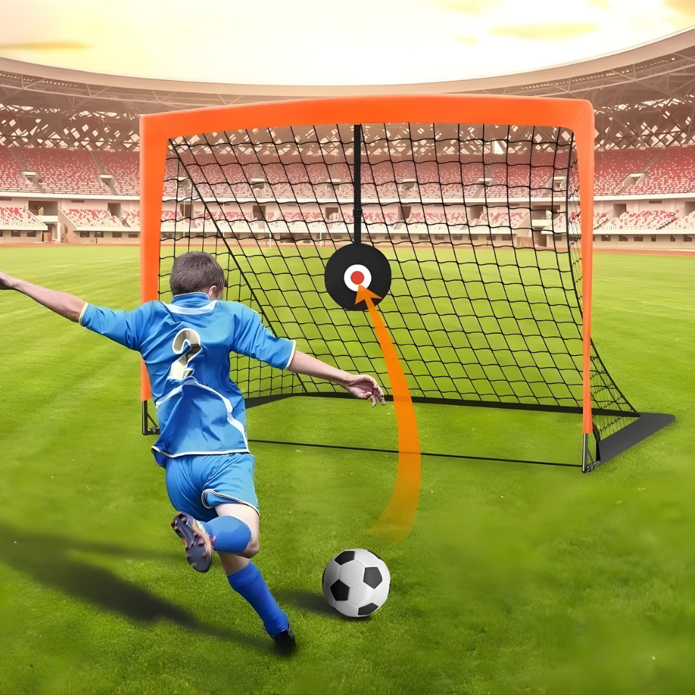 Portería de fútbol portátil para niños, conjunto de entrenamiento al aire libre