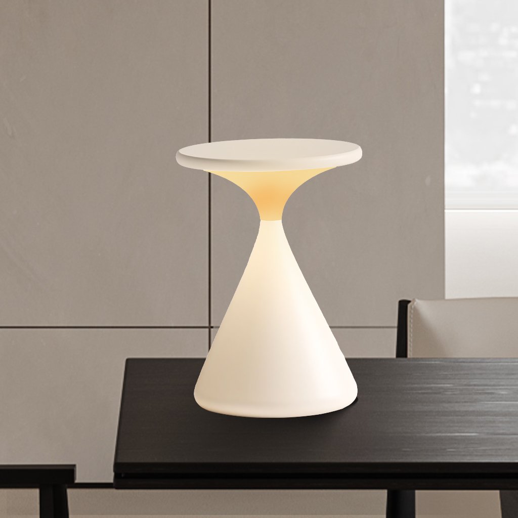 Lampada da tavolo wireless Aurora | Design a clessidra