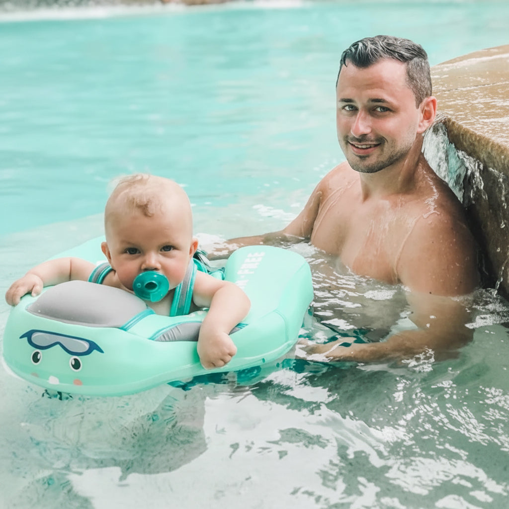 Infant Swim Float Trainer Adjustable Safety Features - Image 2