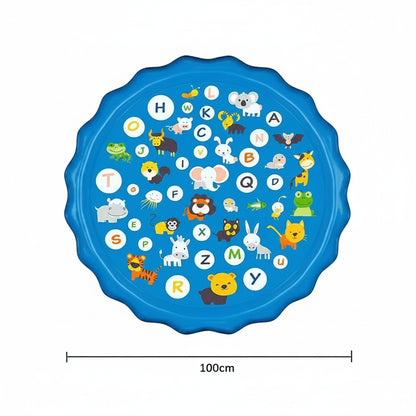 Inflatable Splash Pad Water Play Mat Animal Letters Design - Image 6