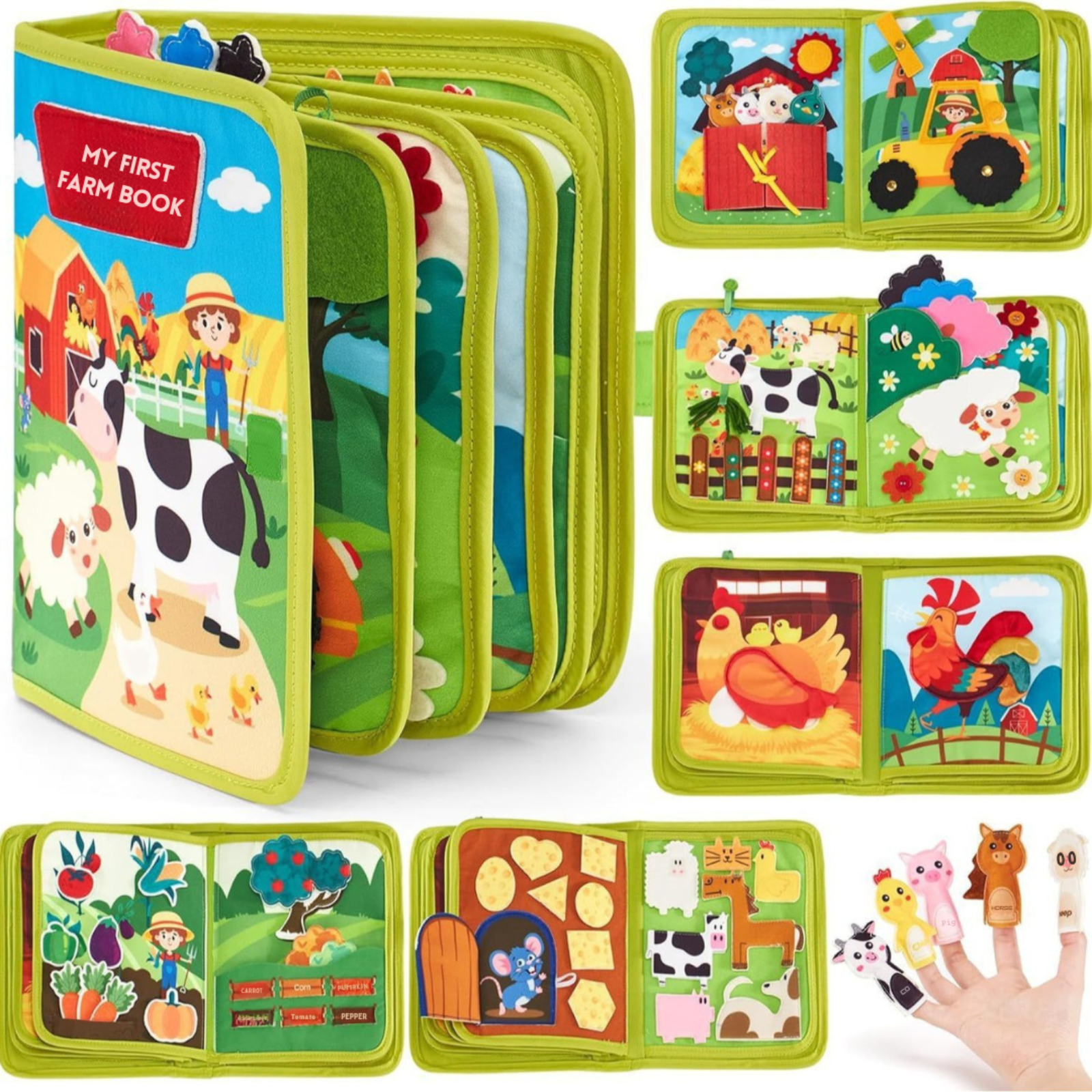 Interactive Childrens Book Farm Montessori - Image 3
