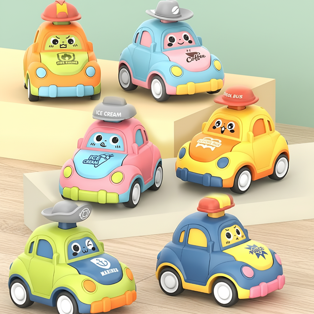 Interactive Toy Cars Fun Colorful Playset Vehicles - Image 1